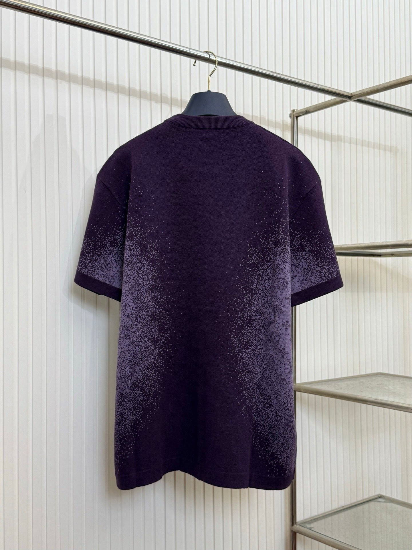 T-shirt Purple lv maille jacquard Monogram