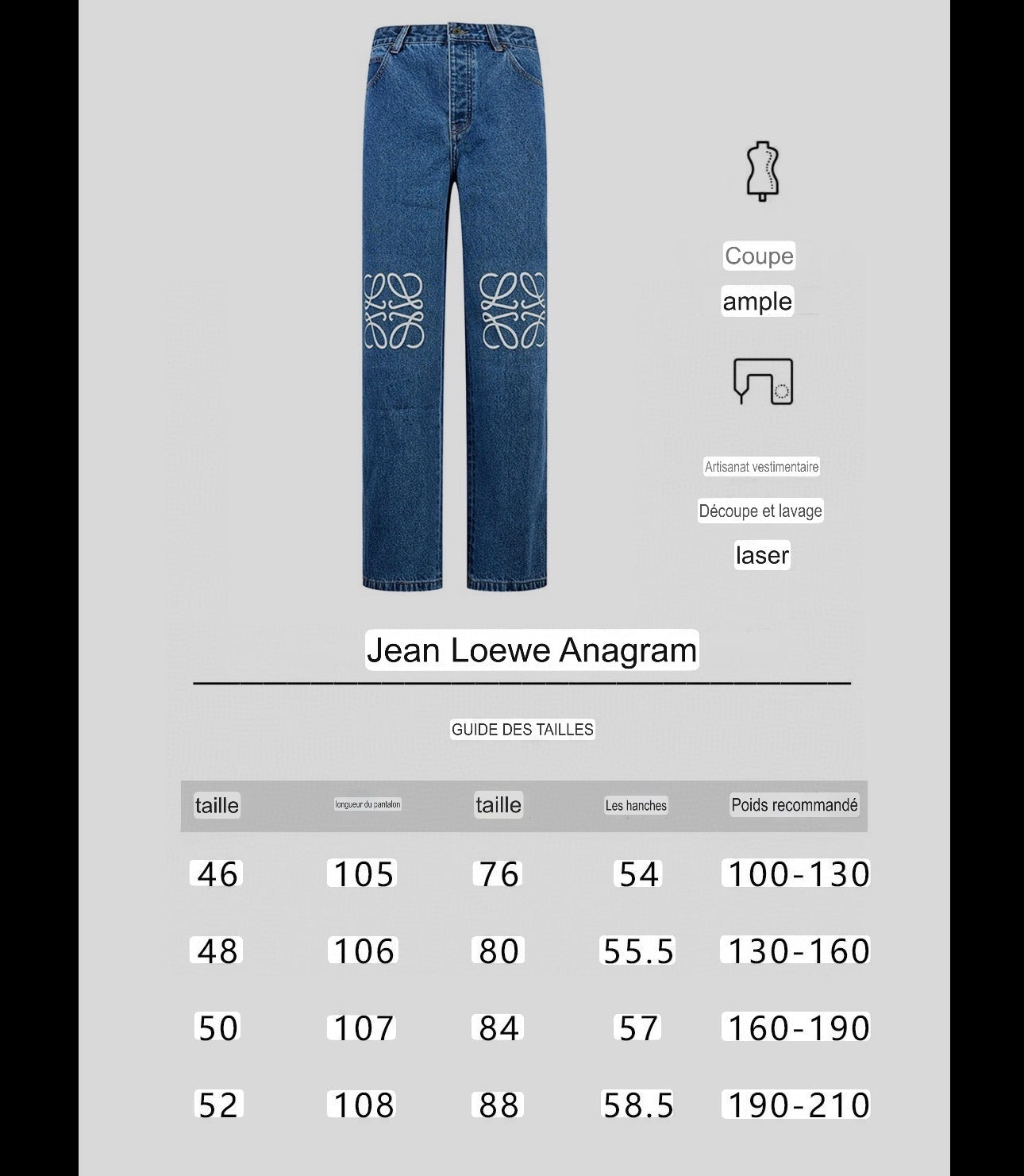 Jean Loewe Anagram 10/10 bleu