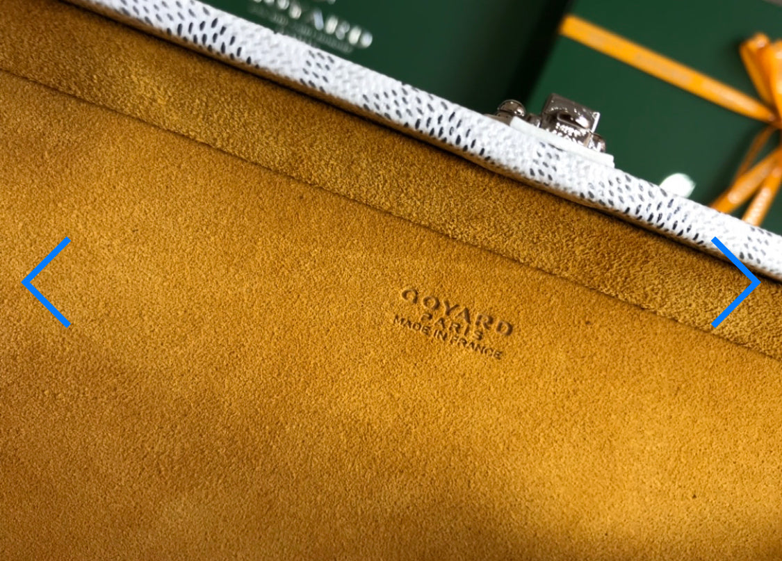 White invoice trunk bag