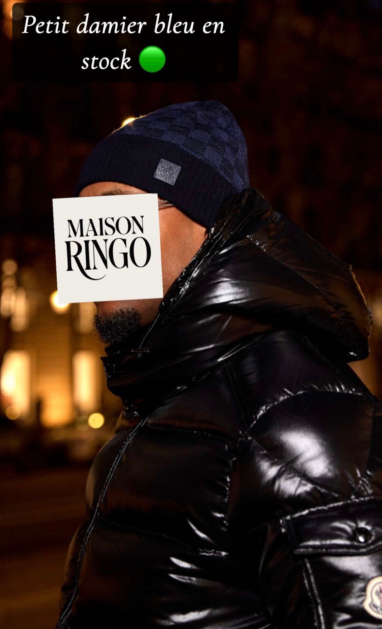 Bonnet Lv Neo Petit Damier avec ticket 📦⚡️🚚