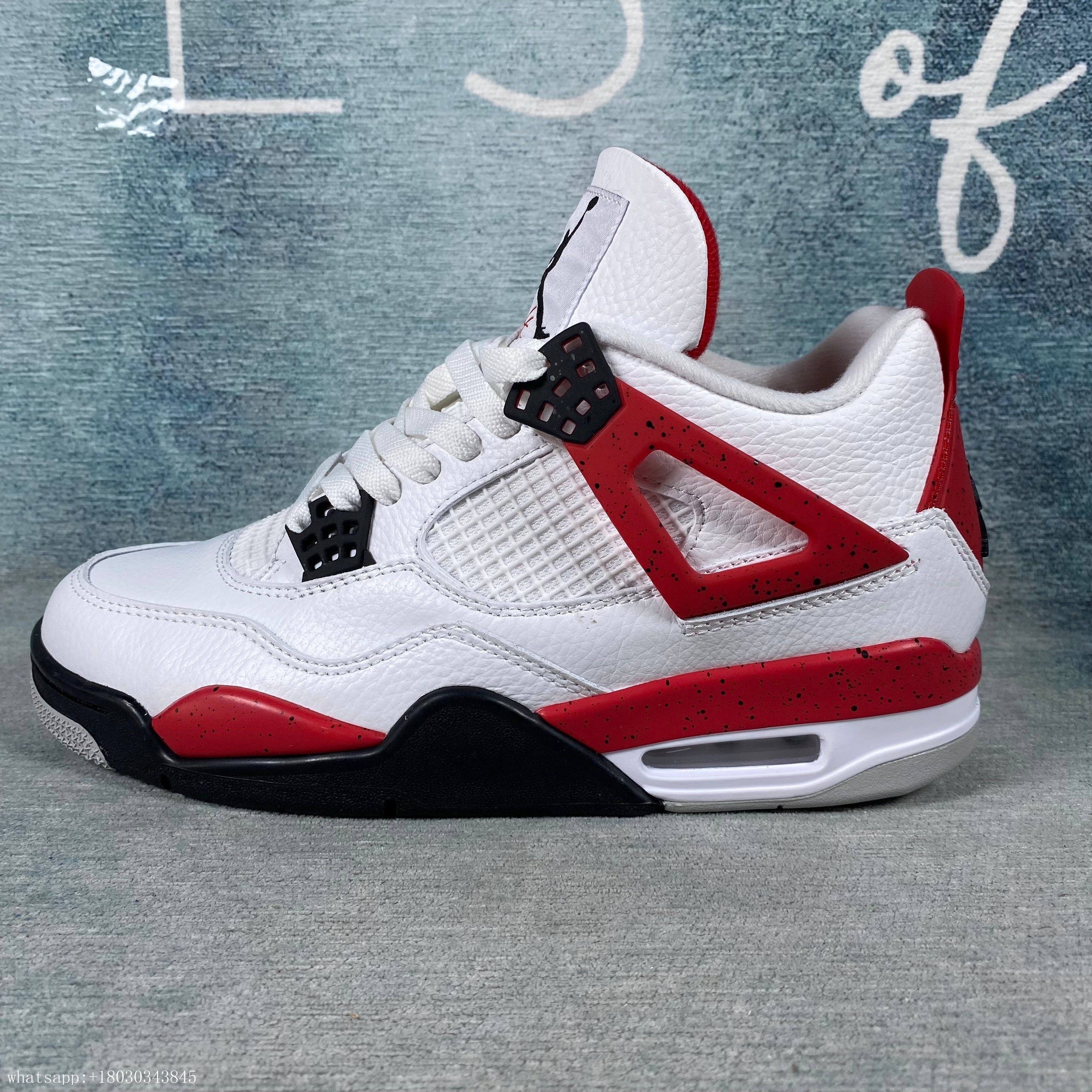 AJ4 Jordan 4 Retro black Red 1:1 STOCK X AUTHENTIFICATION ✔️