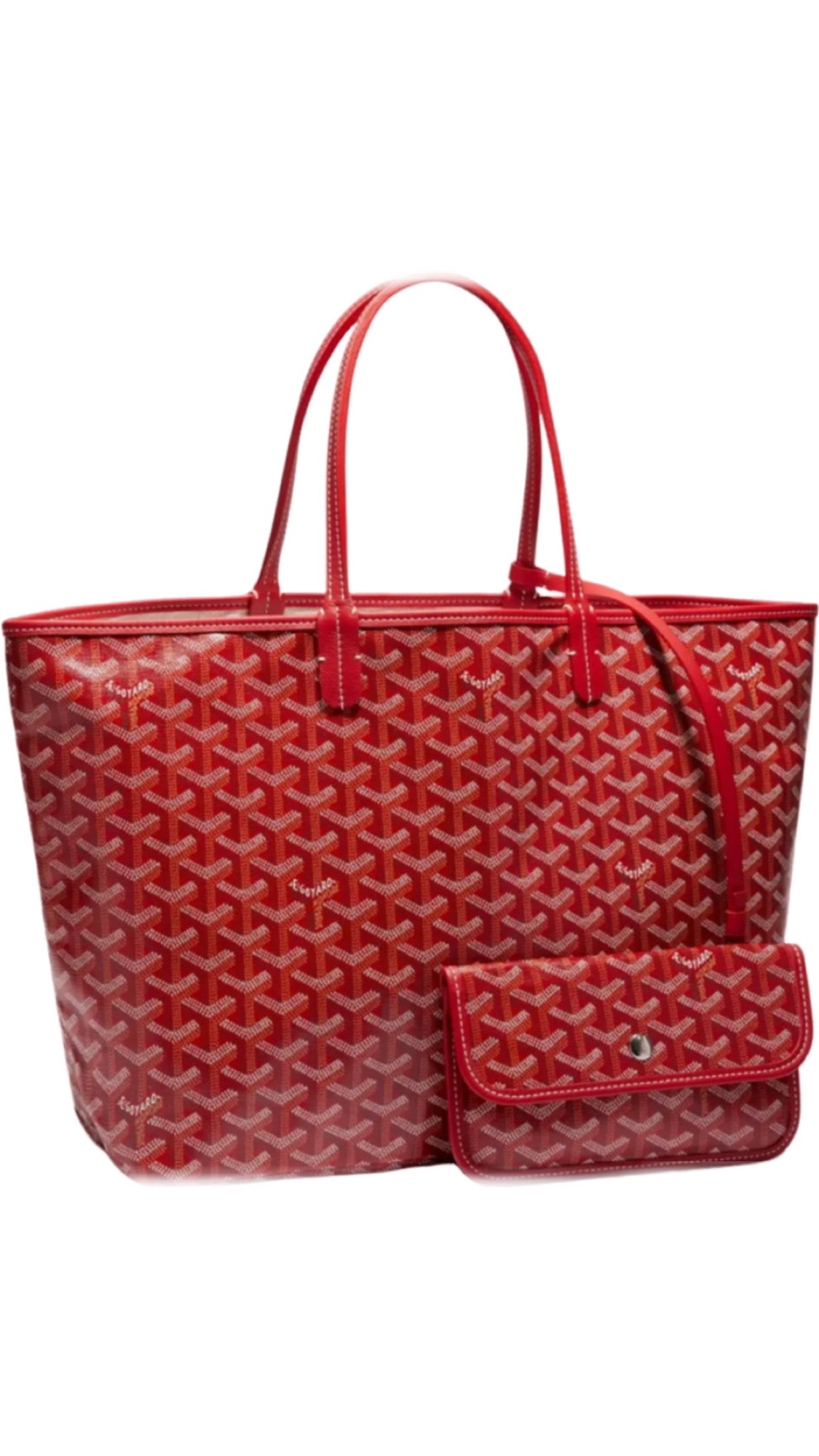 Saint Louis red invoice bag