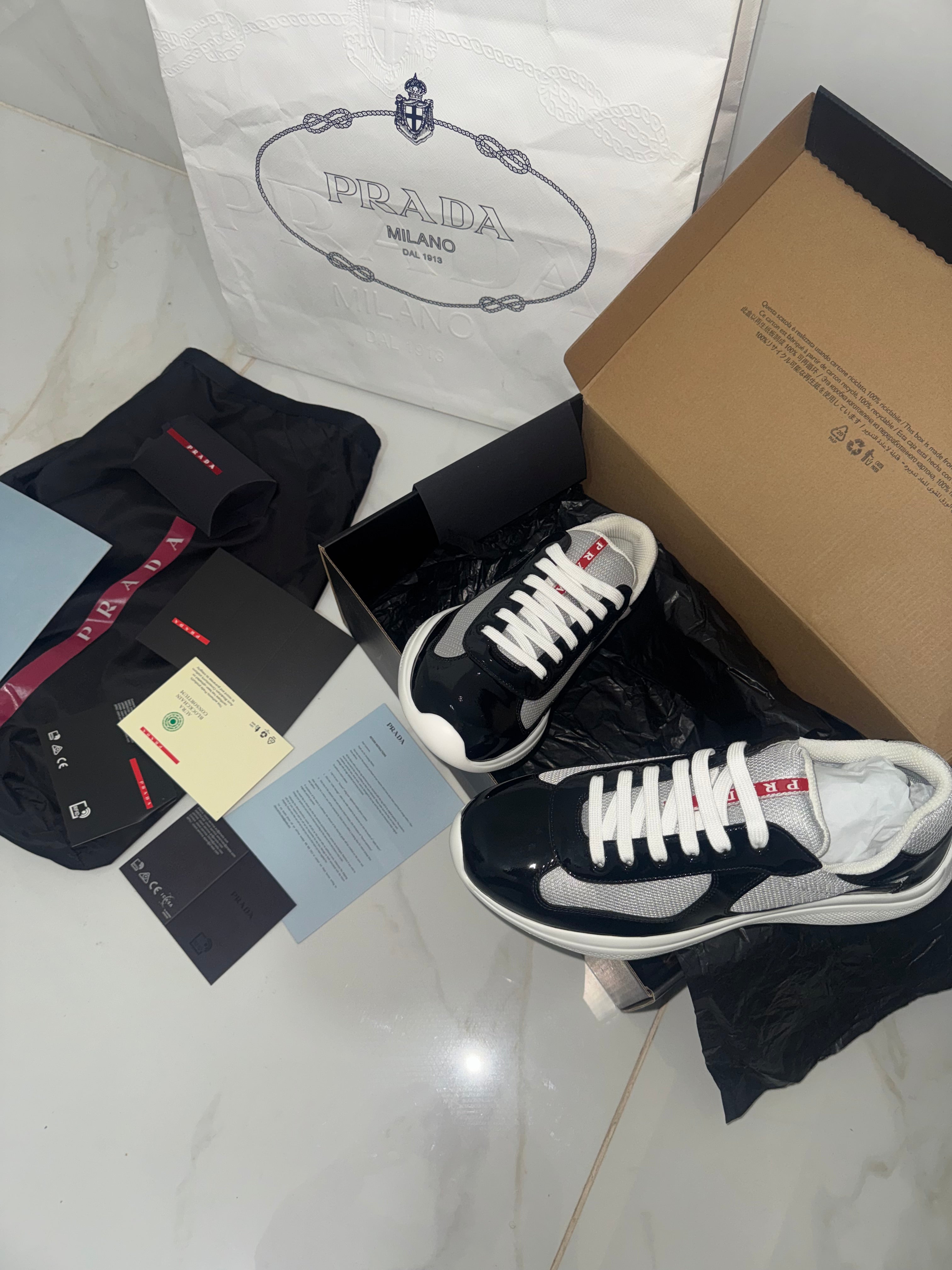 Sneakers Prd America ´ s Cup black & white 10/10