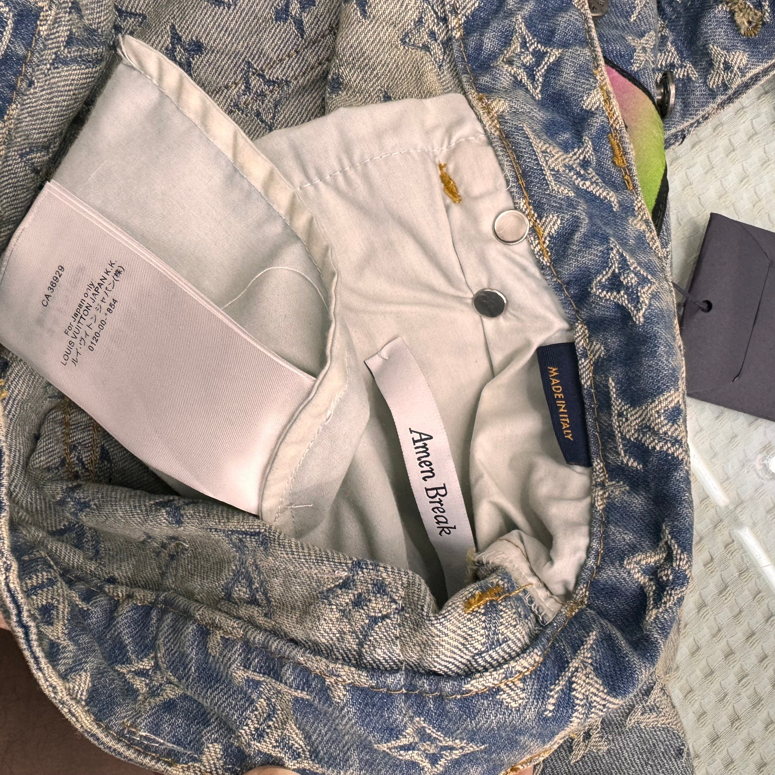 Jean Lv baggy denim facture