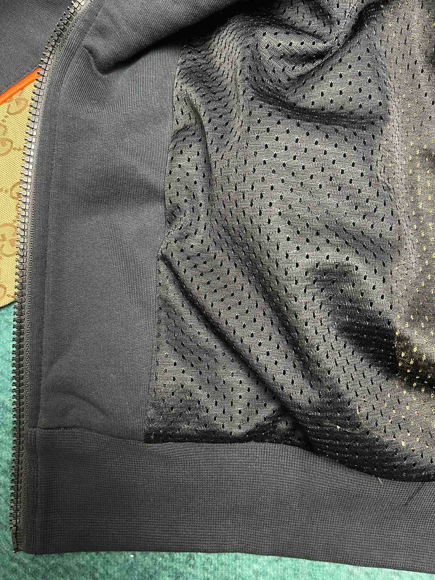 Jacket  Zippée En Jersey De Coton men black gg