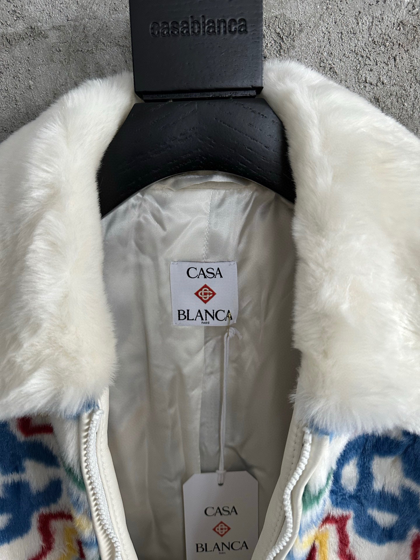 Casa veste en fourrure Jacquard