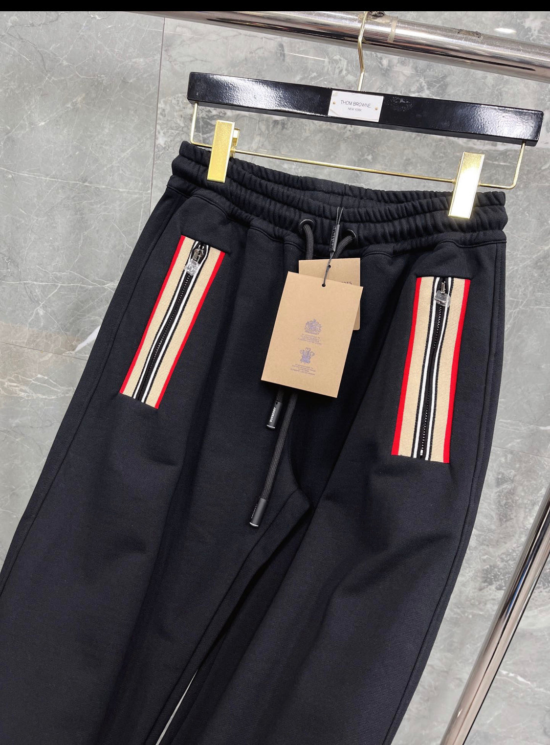 Burbe Trainingsanzug schwarz orange