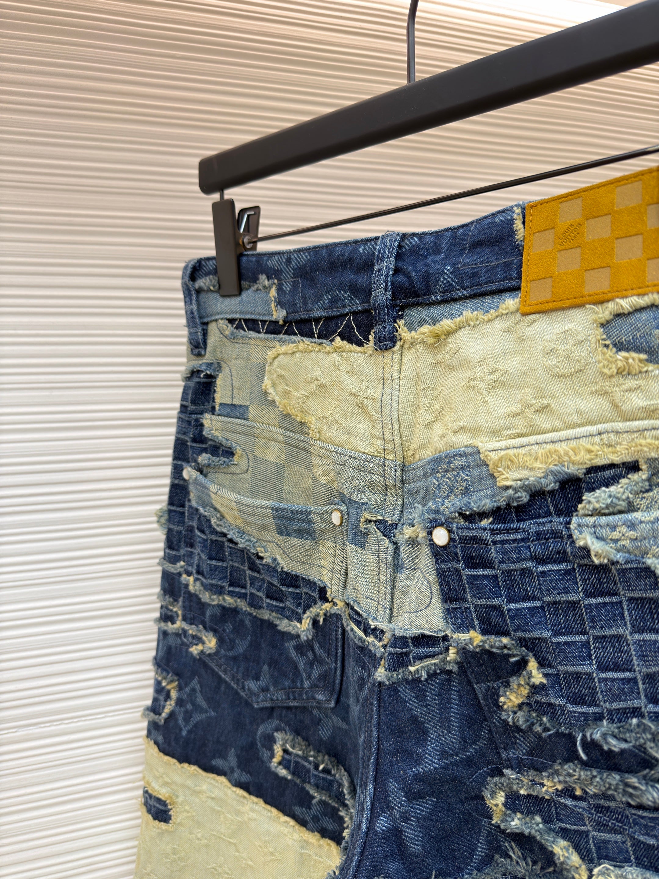 Pantalon droit Monogram en denim lv