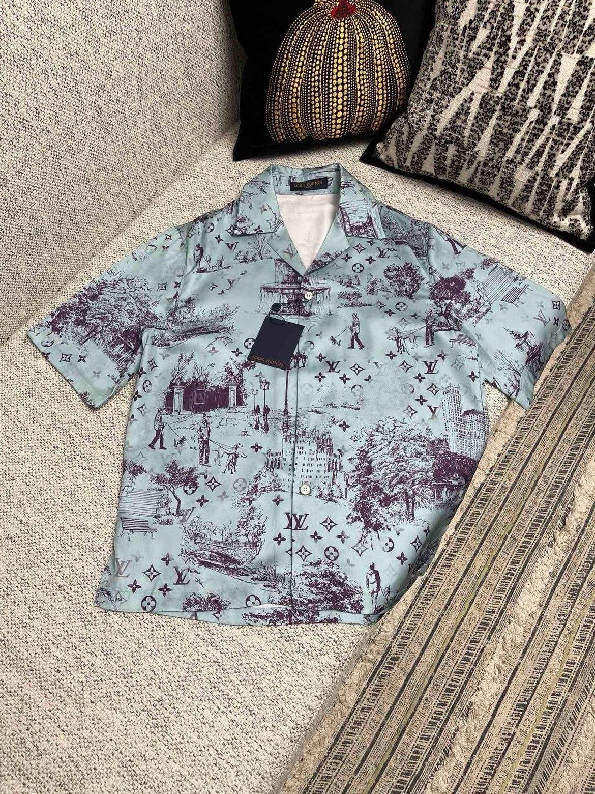 Ensemble lv Printed Silk Chemise