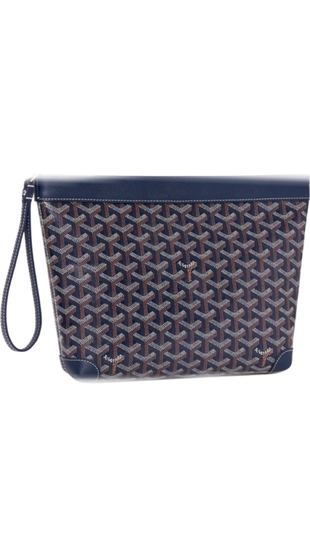 Pochette conti blue navy facture