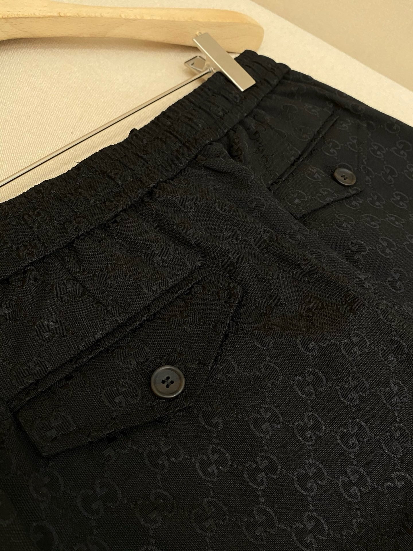 PANTALON EN TOILE DE COTON GG