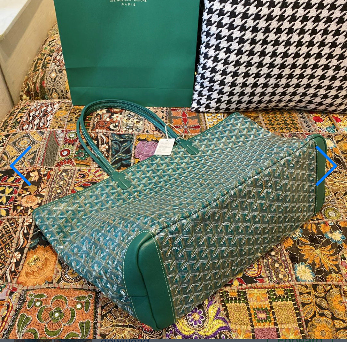 Artois green MM invoice bag