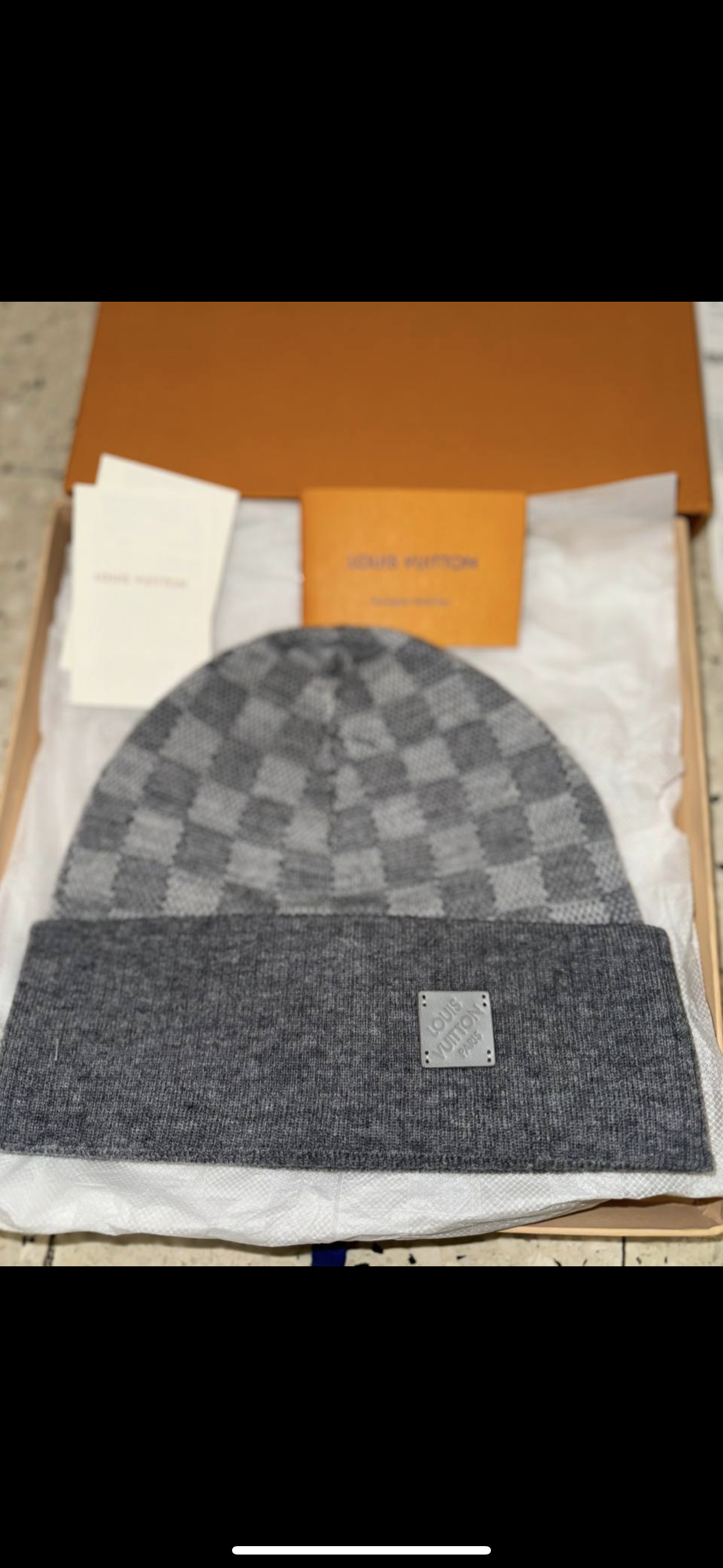 Bonnet Lv Neo petit damier avec ticket 10/10