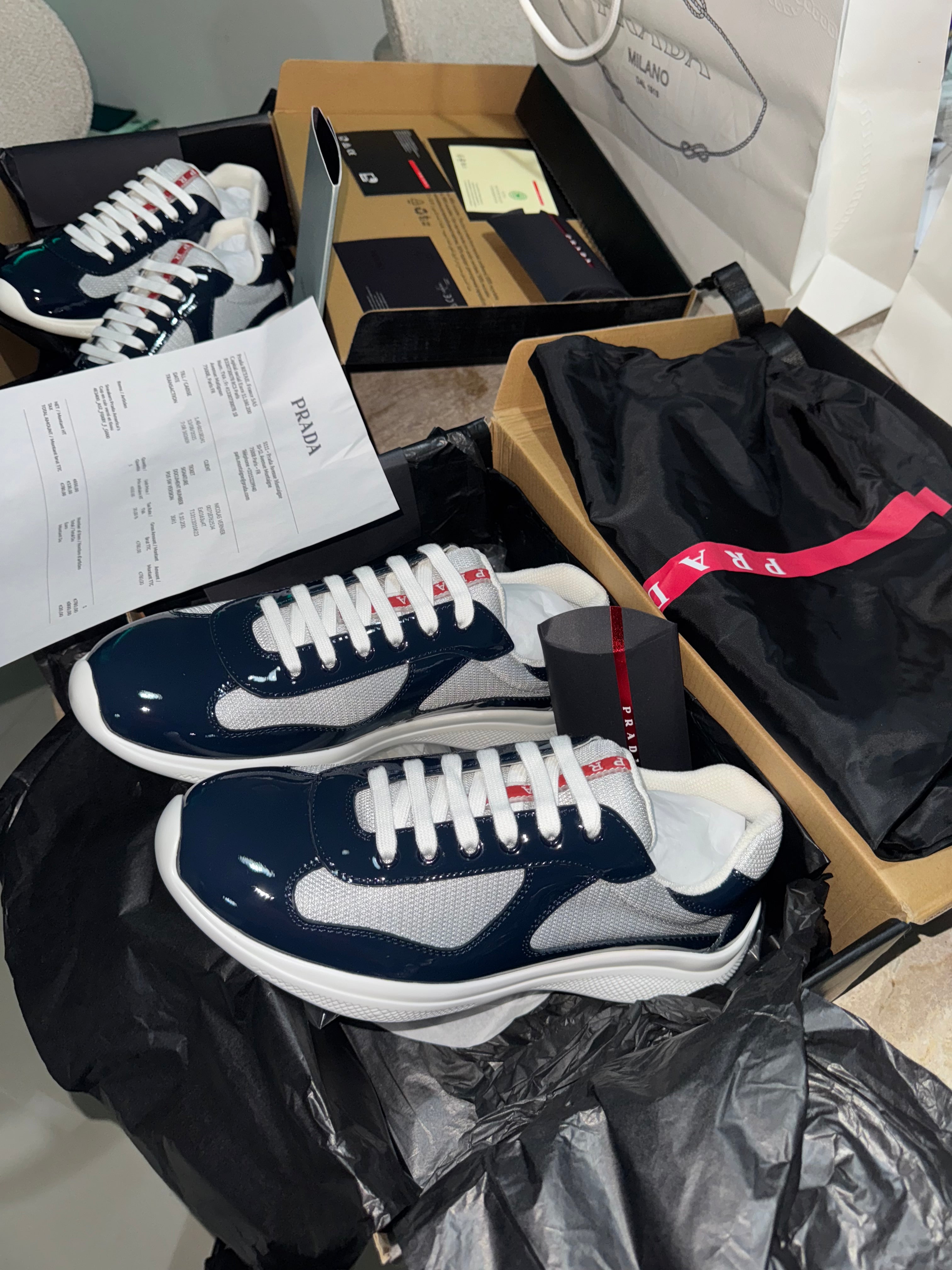 Sneakers Prd America ´ s Cup tissu bike lisse blue night 10/10 V3S 📦🚚⚡️