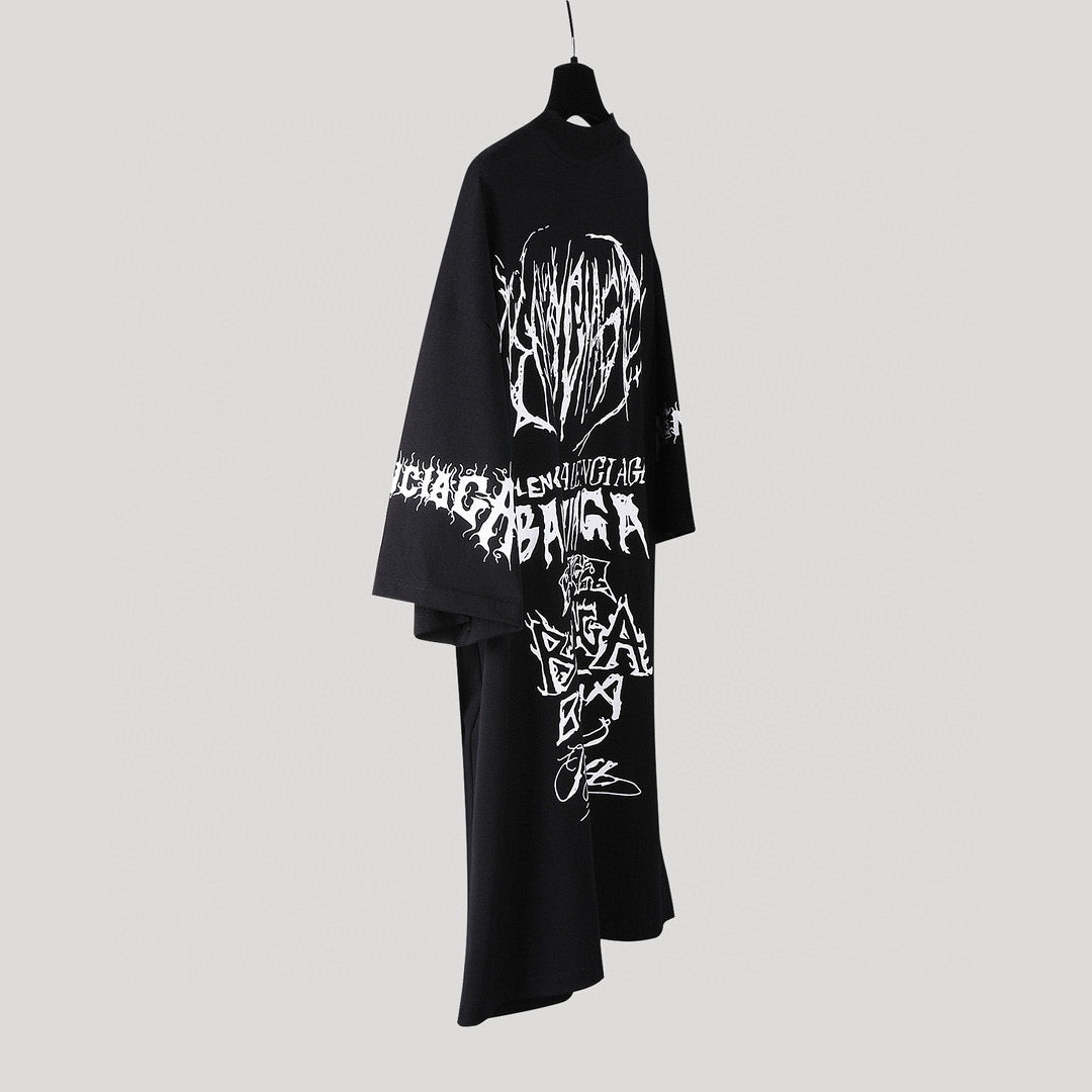 Balenciaga T-shirt en coton imprimé logo LNY