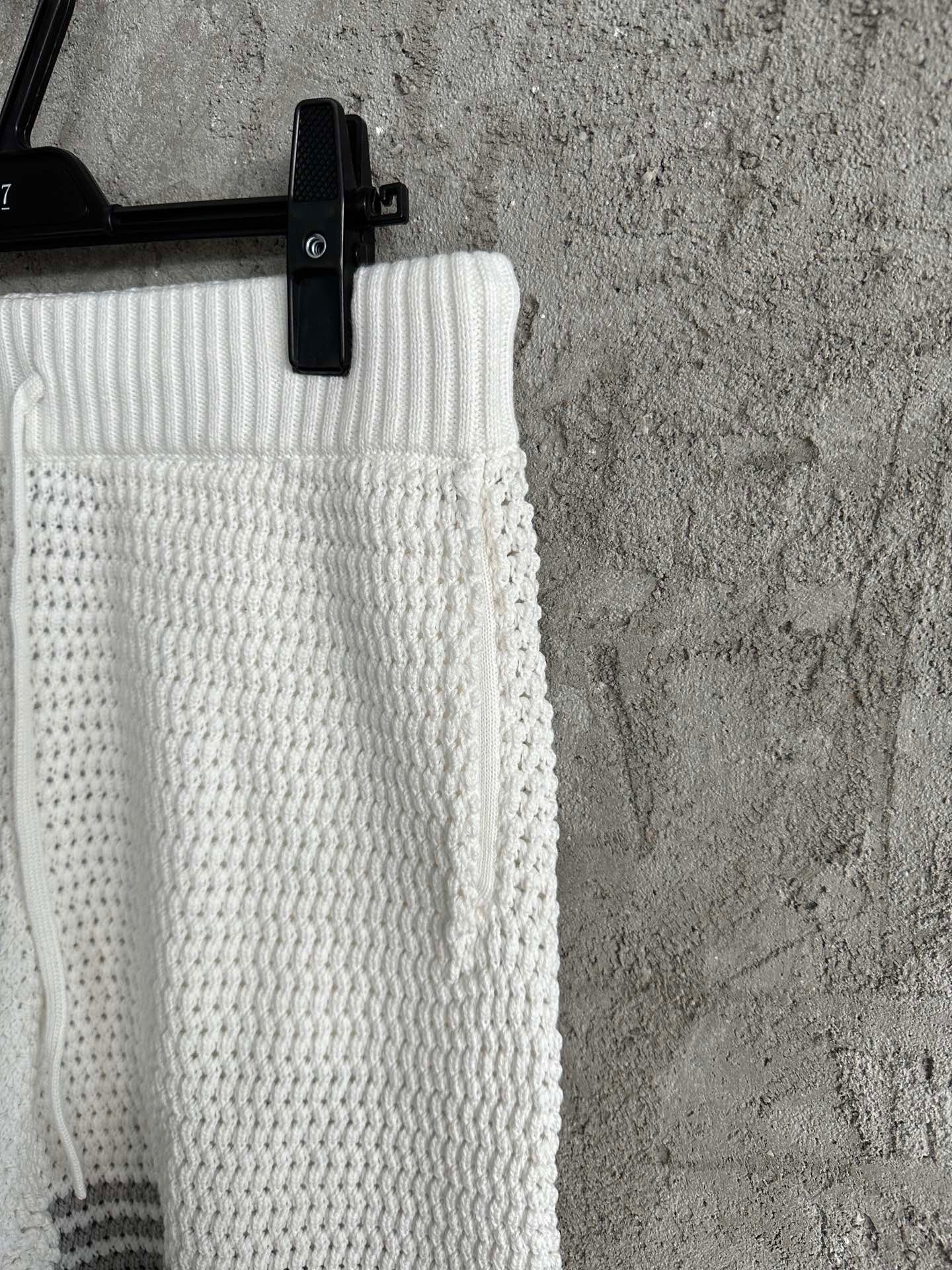 Ensemble casa B côtelé manches courtes grey crochet