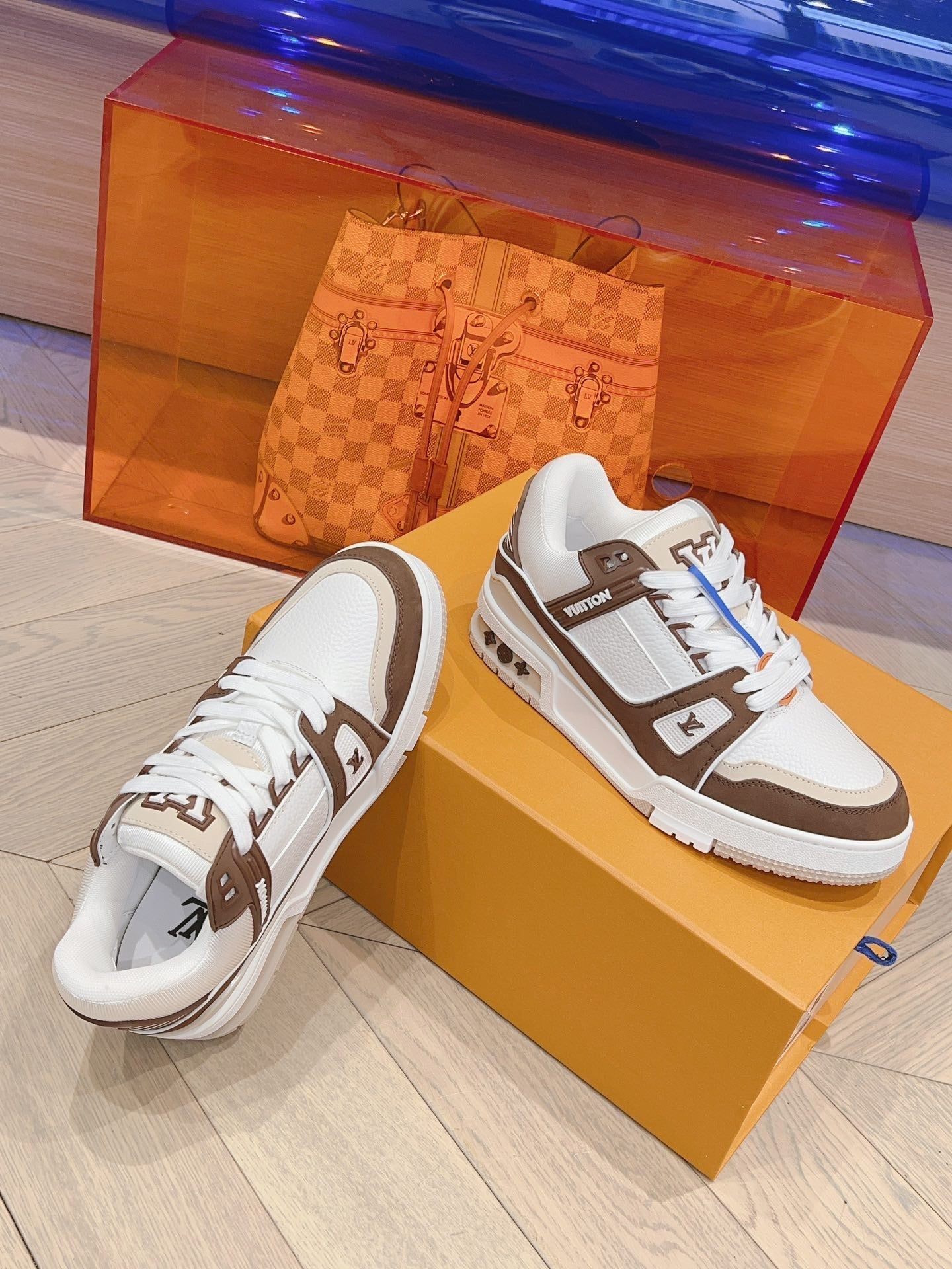 Sneakers Lv Trainers mocha facture