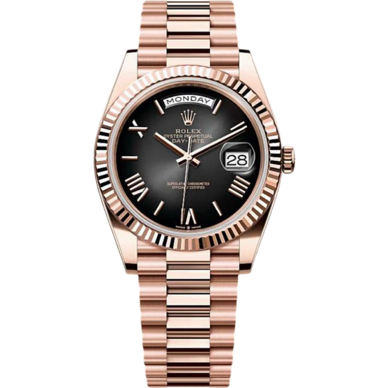 Day date Ève-Rose Cadran noir Présidentiel