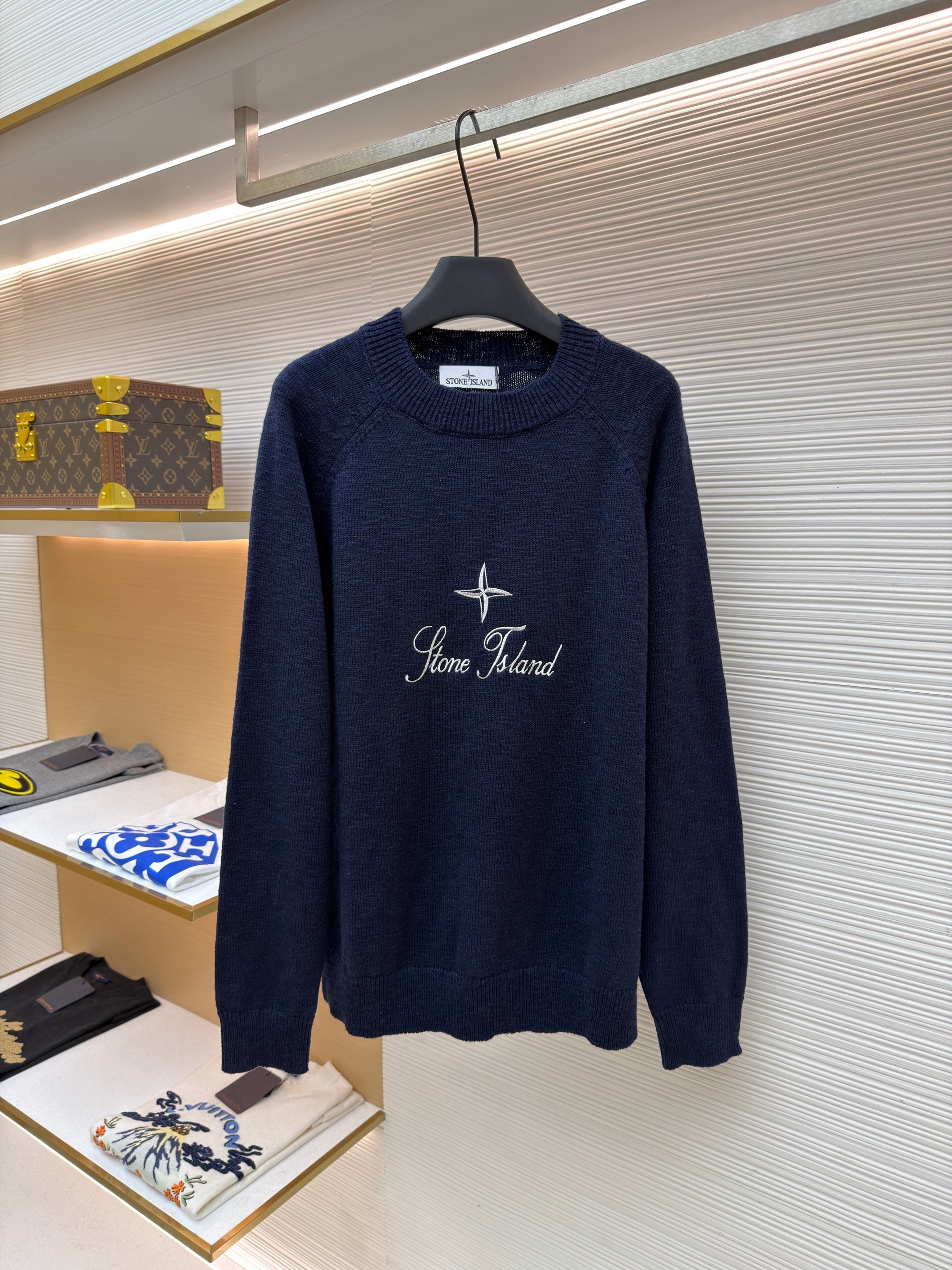 Pull ras-du-cou coupe oversize à manches raglan Stone