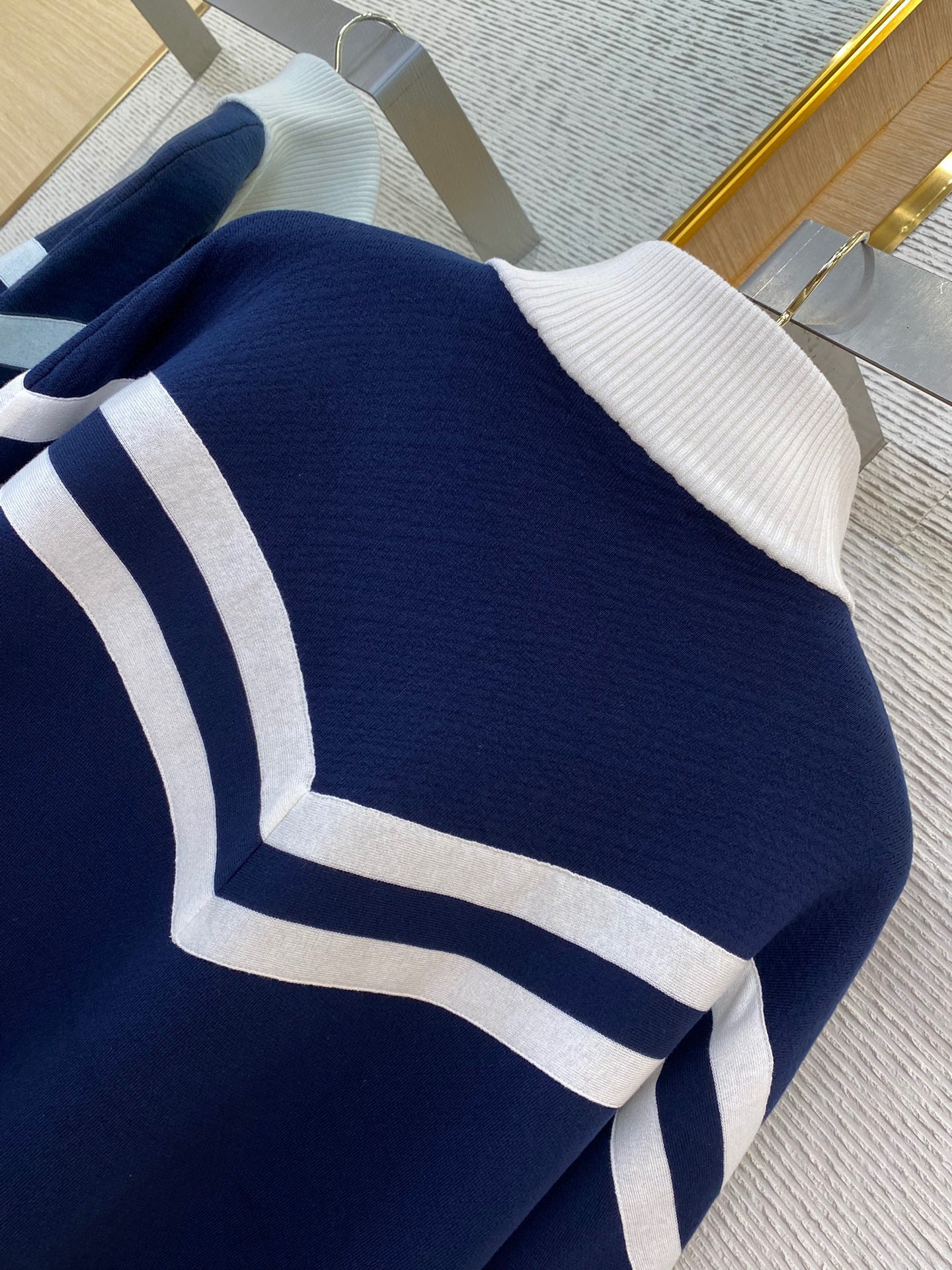 Blouson marin en maille de coton lv