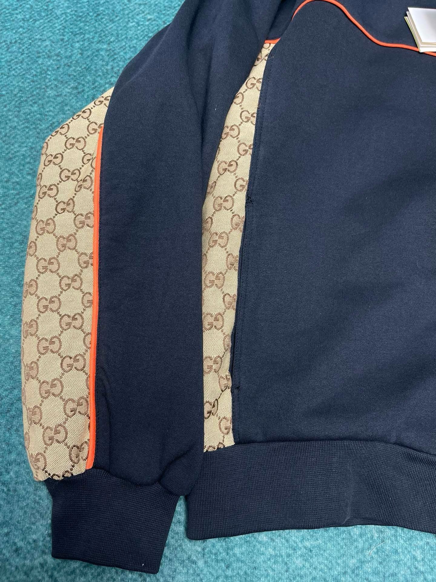 Jacket  Zippée En Jersey De Coton men black gg