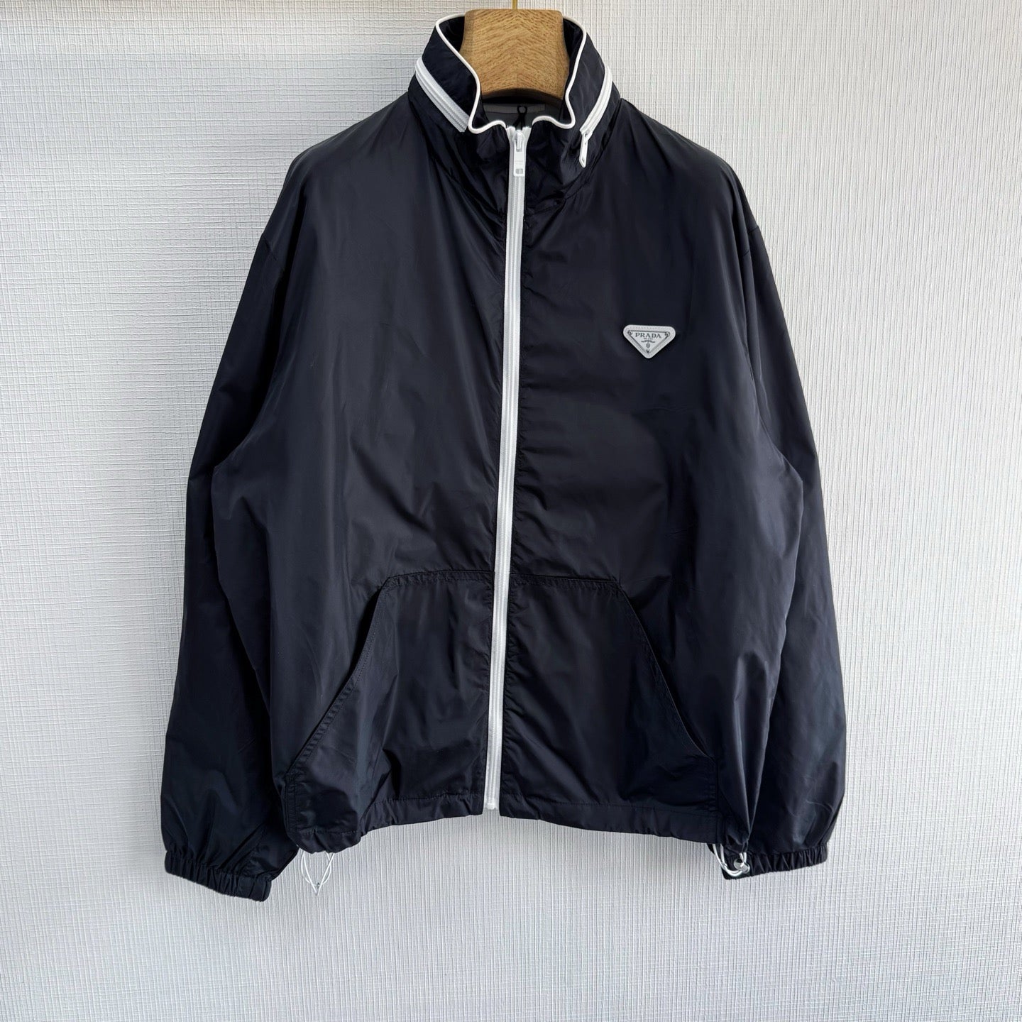 Veste Zippé noir en re nylon