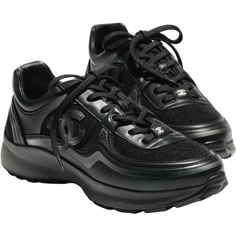 Sneakers chan 9/10 full black 2026