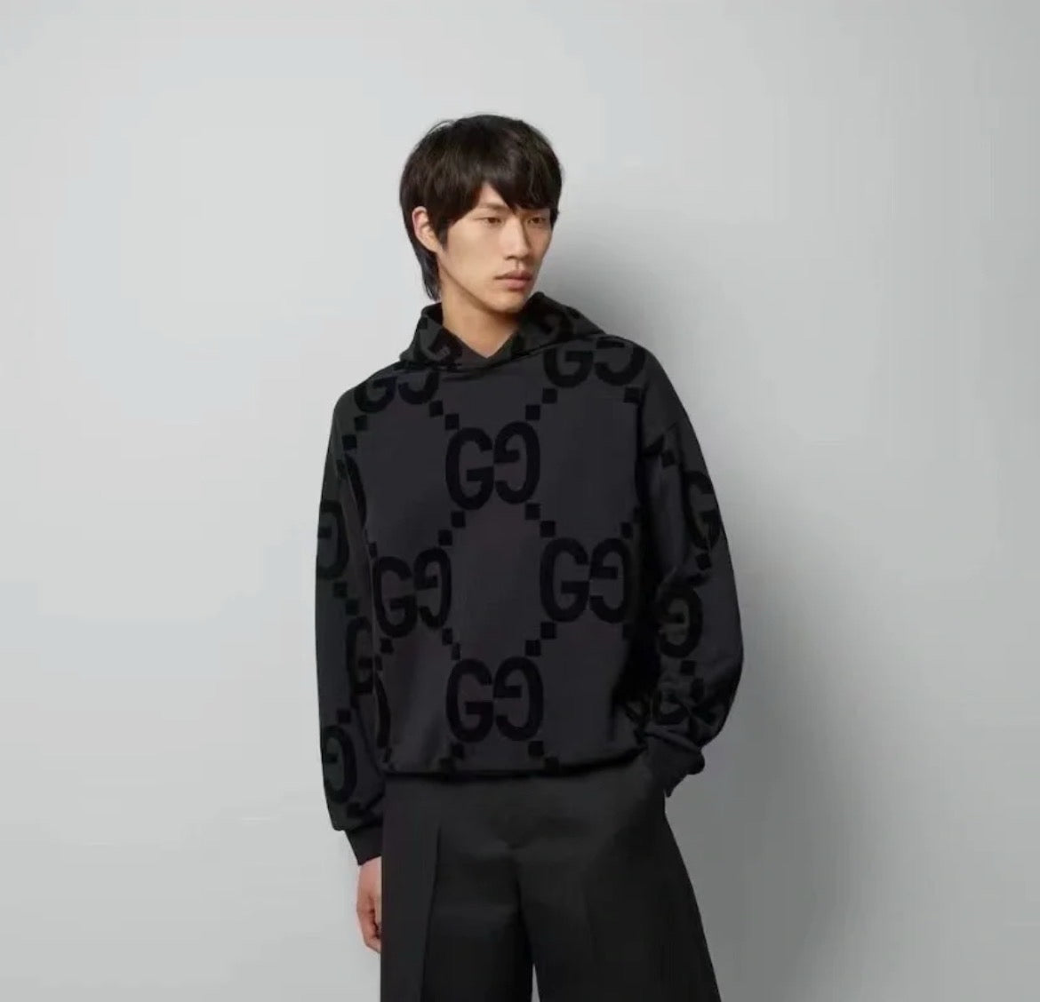 Black jumbo Gg sweatshirt