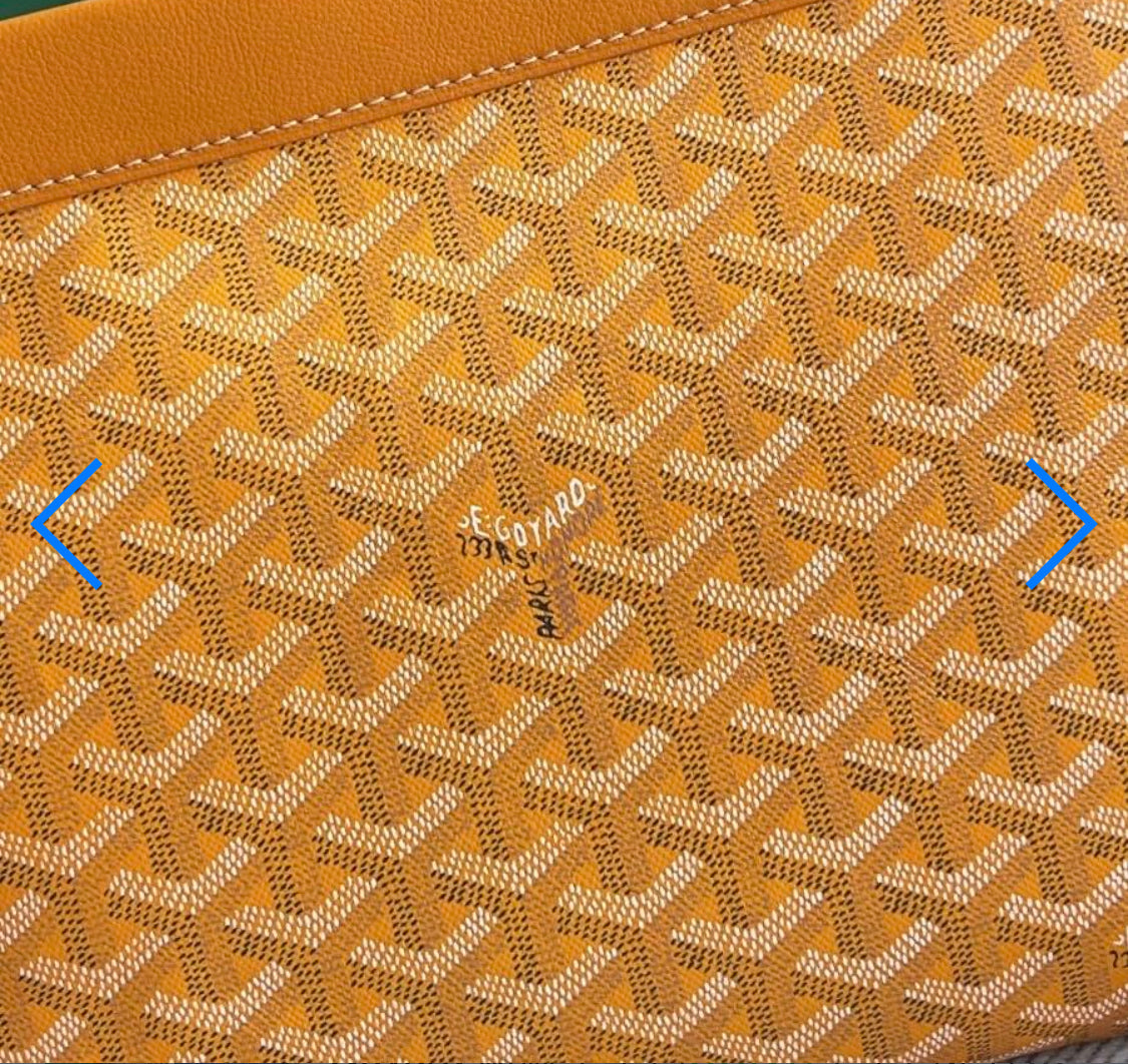 Pochette conti yellow facture