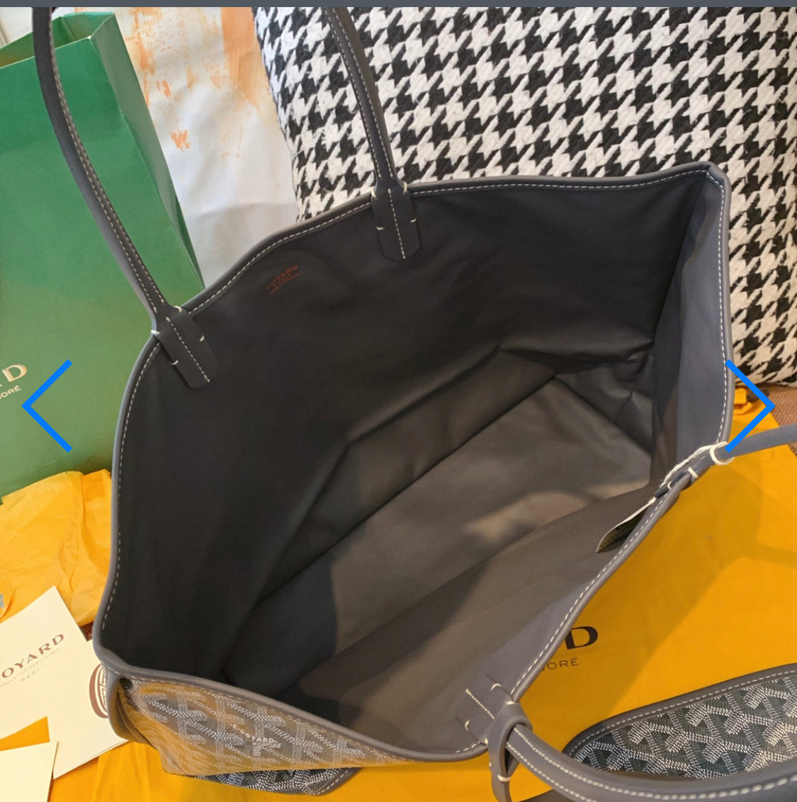 Sac Anjou GM grey facture