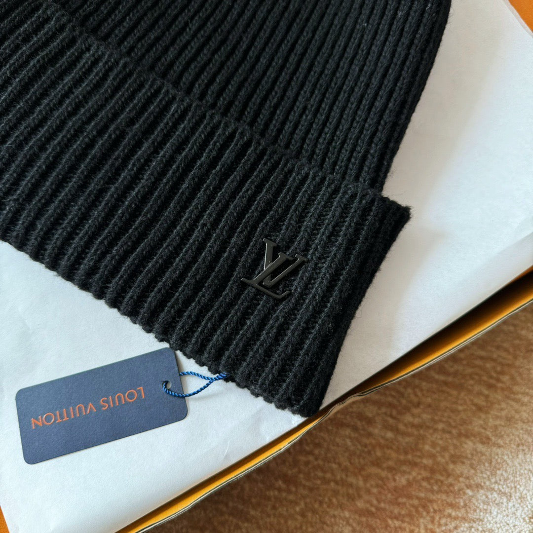 Black Lv hat with ticket