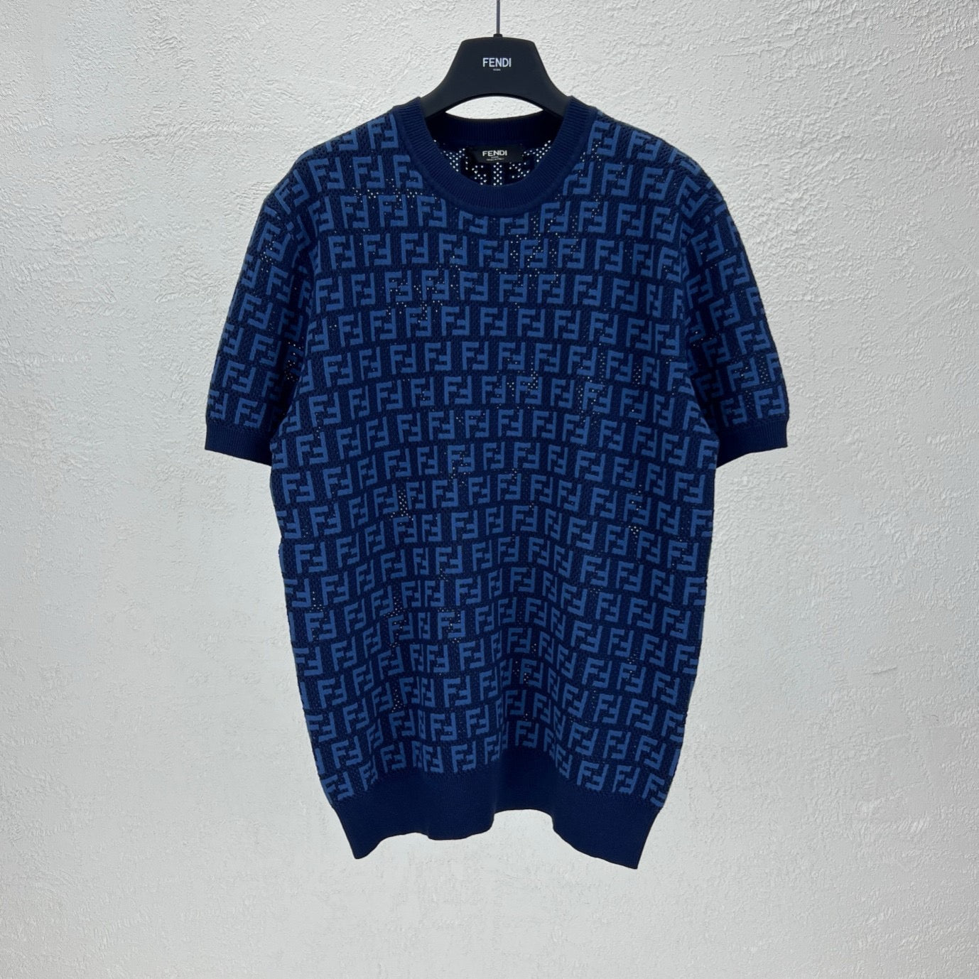 FF BLUE cotton linen sweater