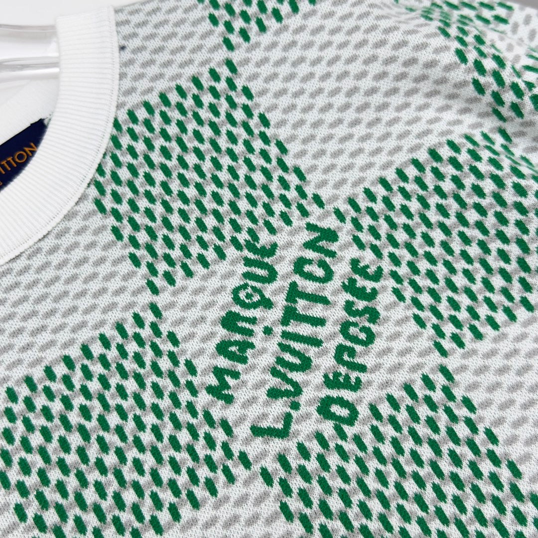 Checkered cotton sweatshirt