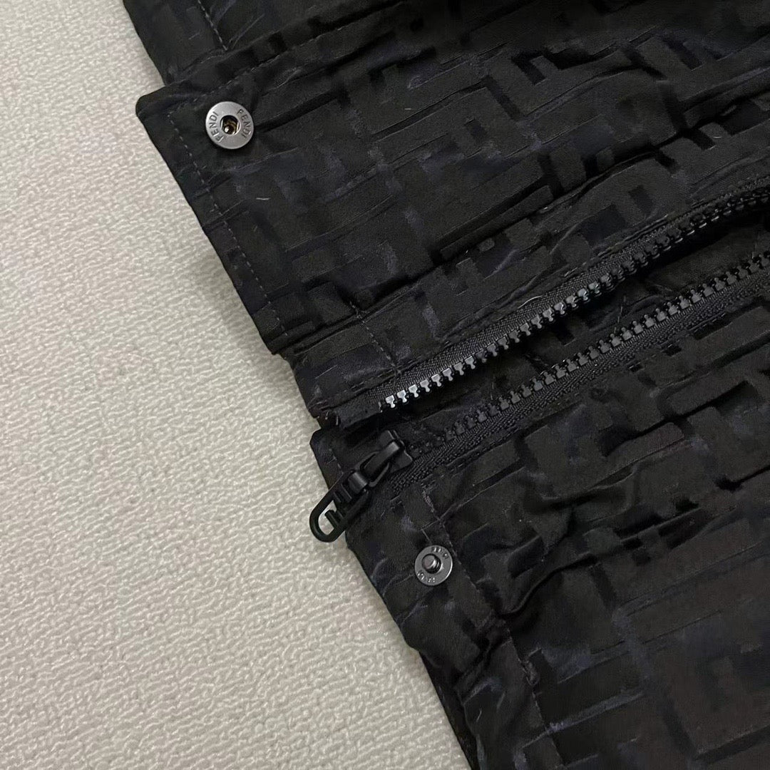 Doudoune en tissu technique black FF