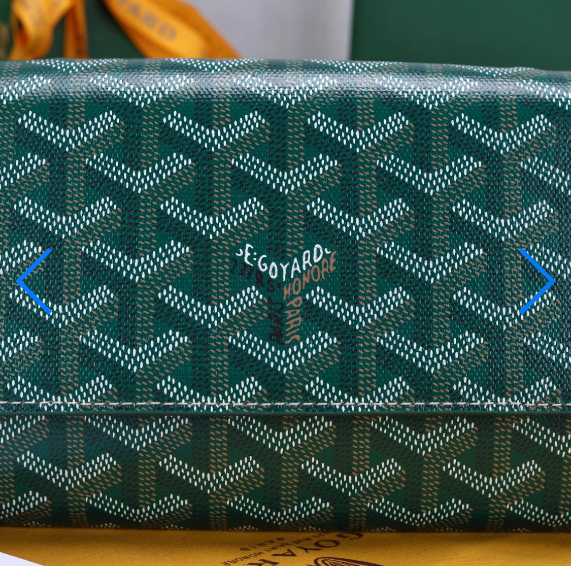 Portefeuille Pochette green varenne facture
