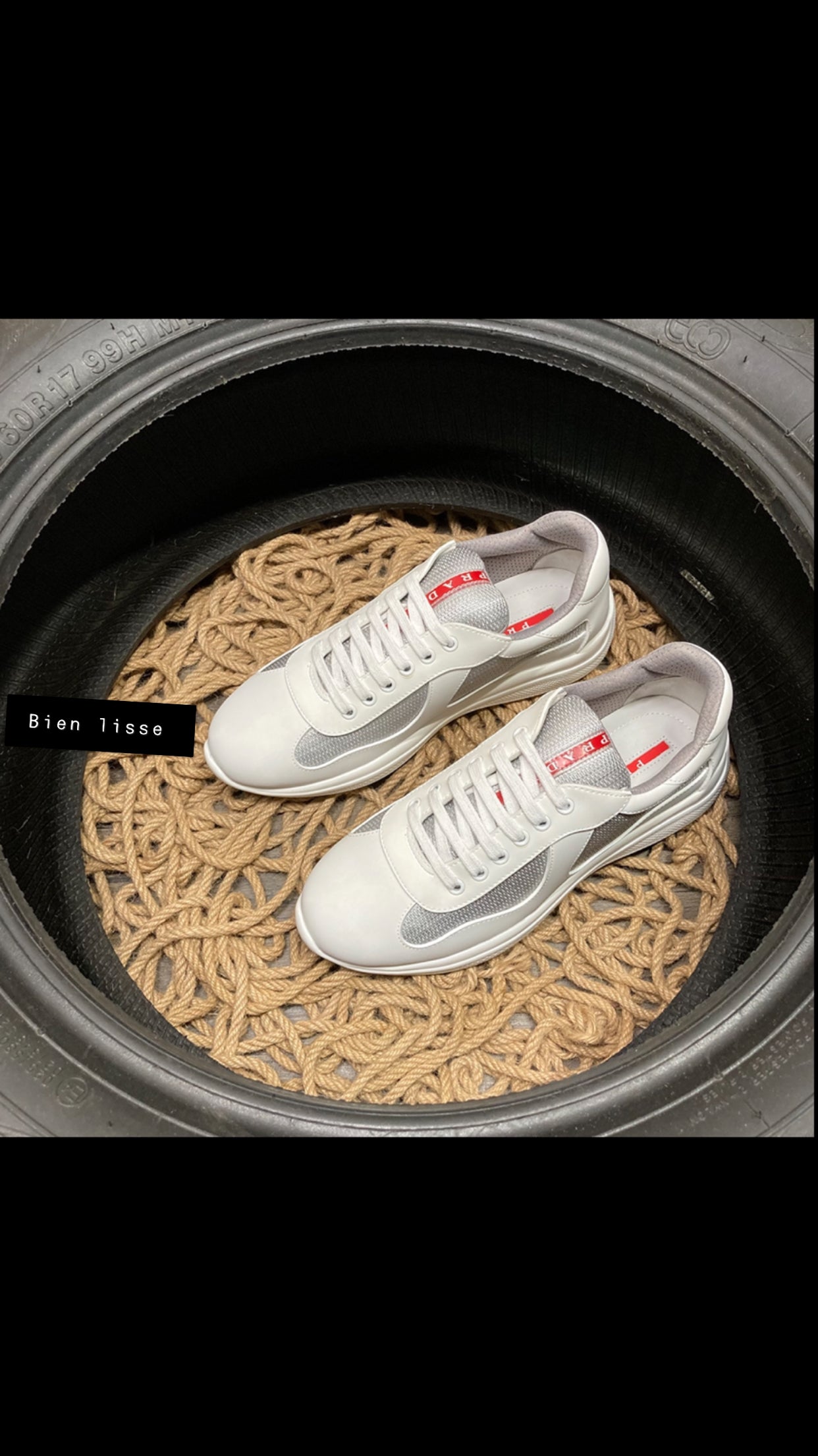 Sneakers Prd America ´ s Cup Gomme & tissu bike white