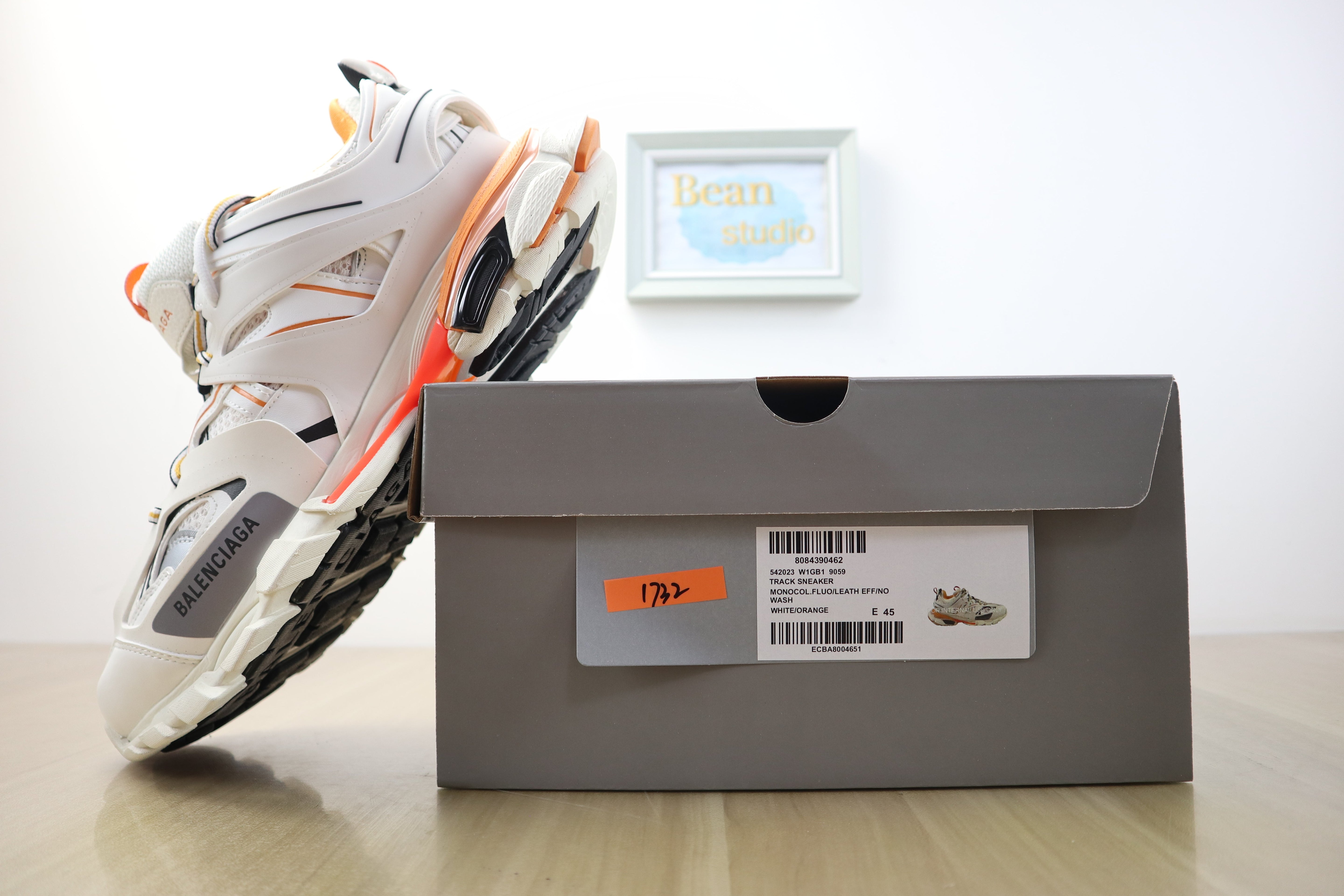 Blncg track blanche orange facture