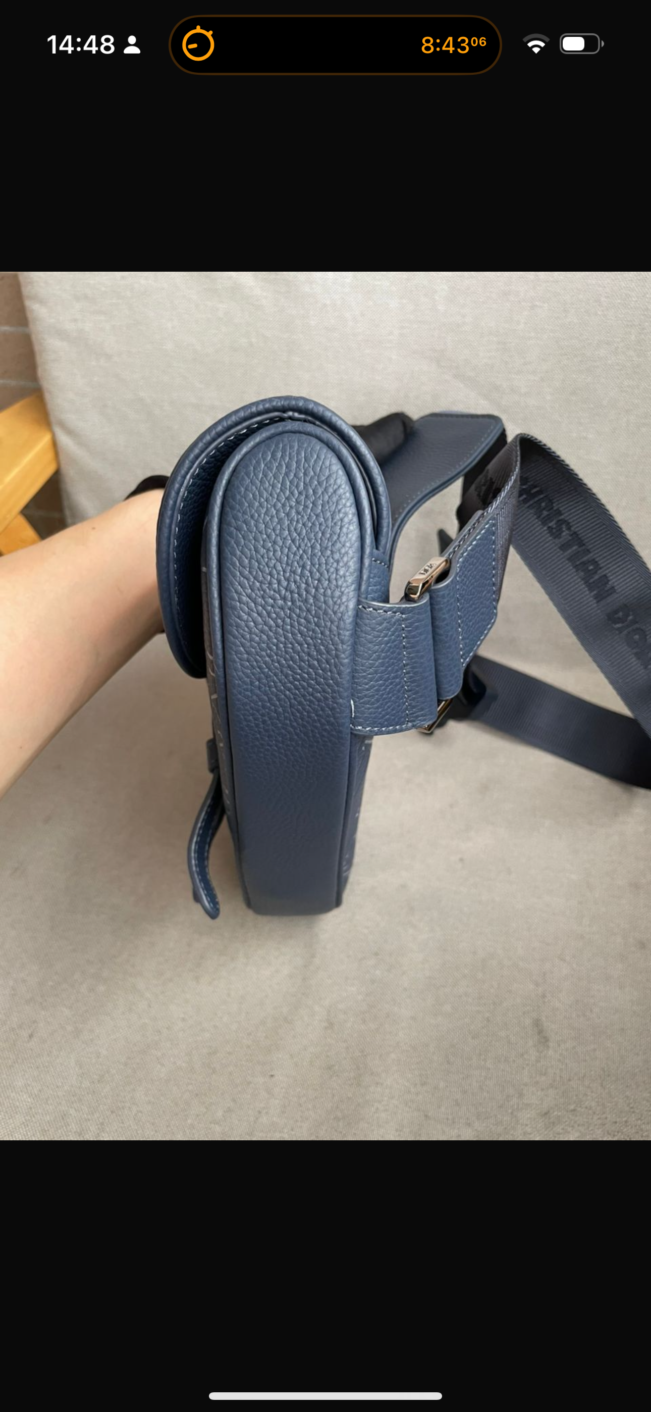 Sac saddle bleu 10/10 facture