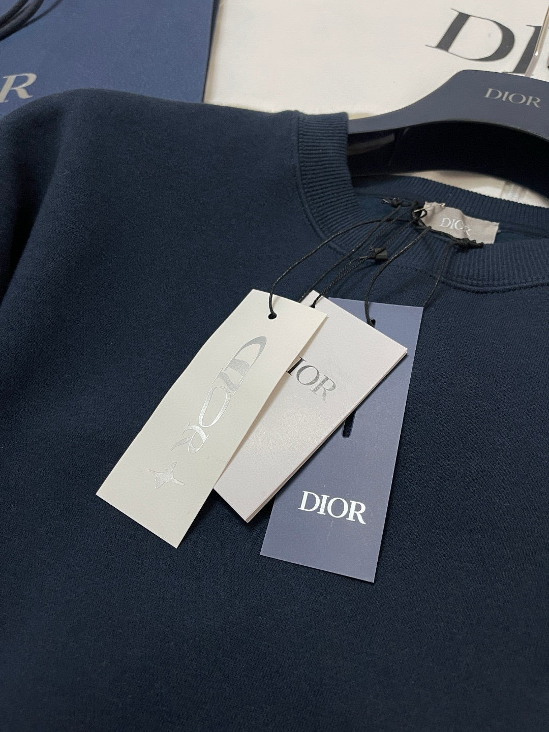 Sweat-shirt CD AND LEWIS HAMILTON Molleton de coton bleu marine