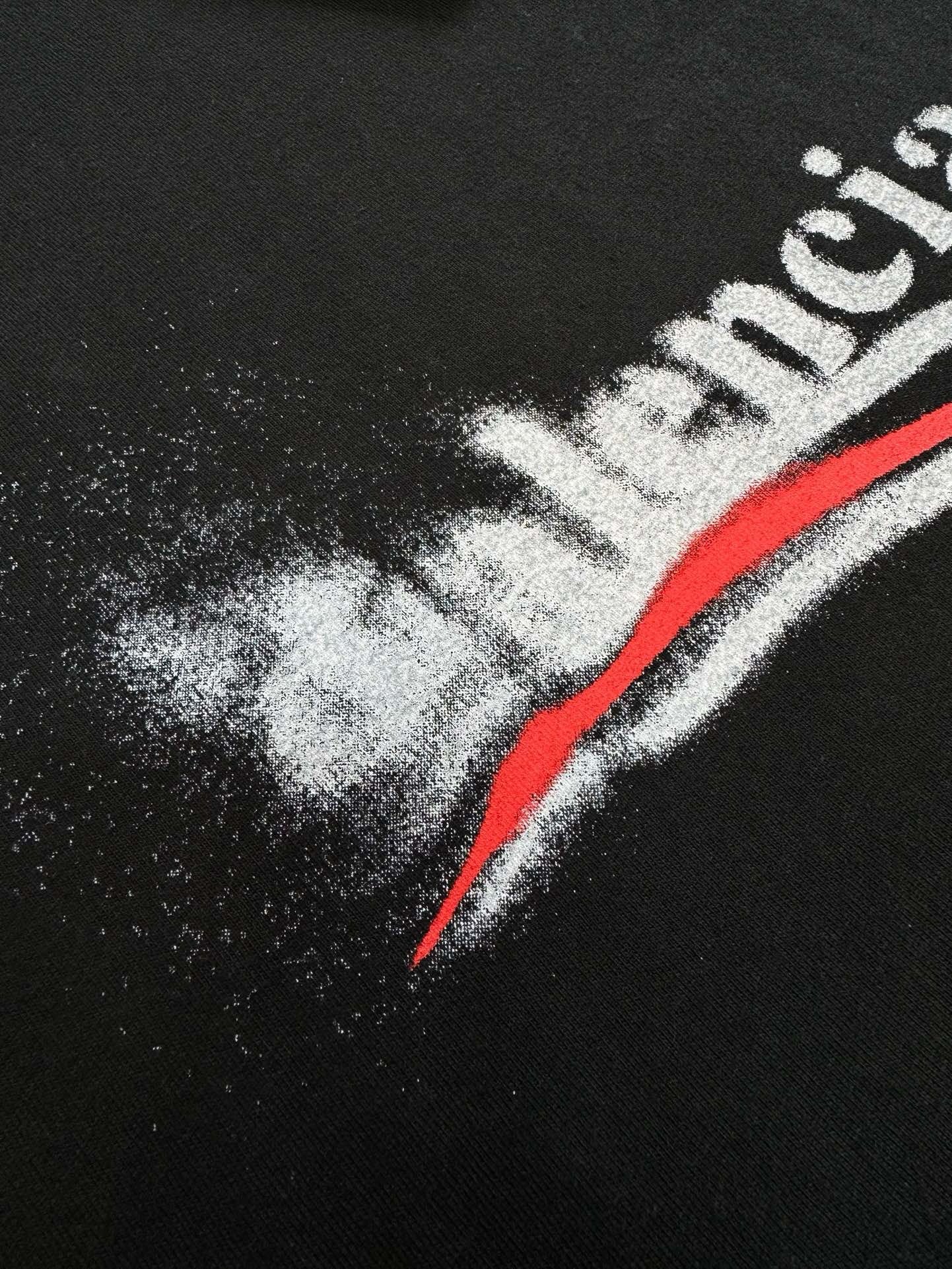 Blncg oversized black cotton t-shirt