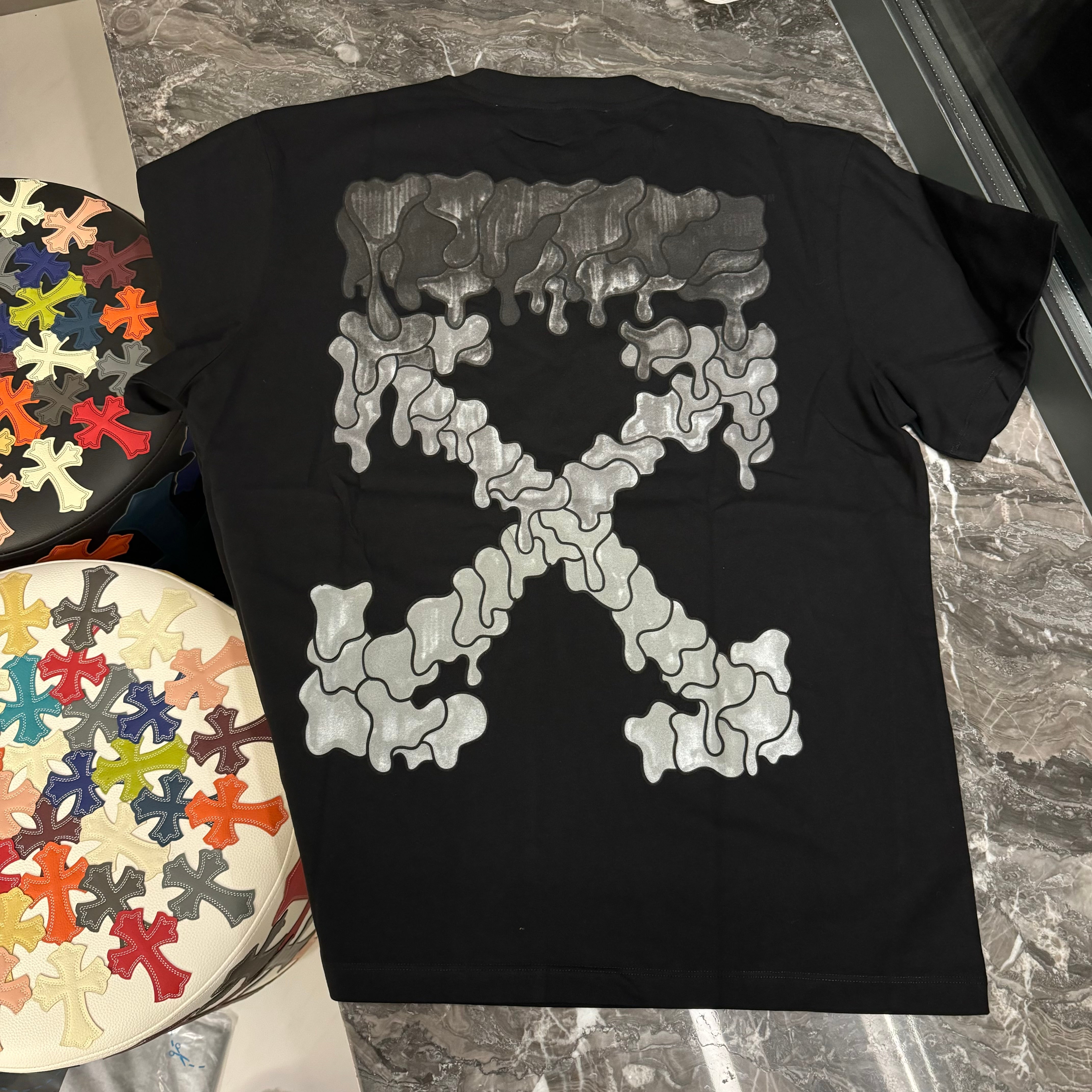 OFF-WHITE black Marker oversized t-shirt