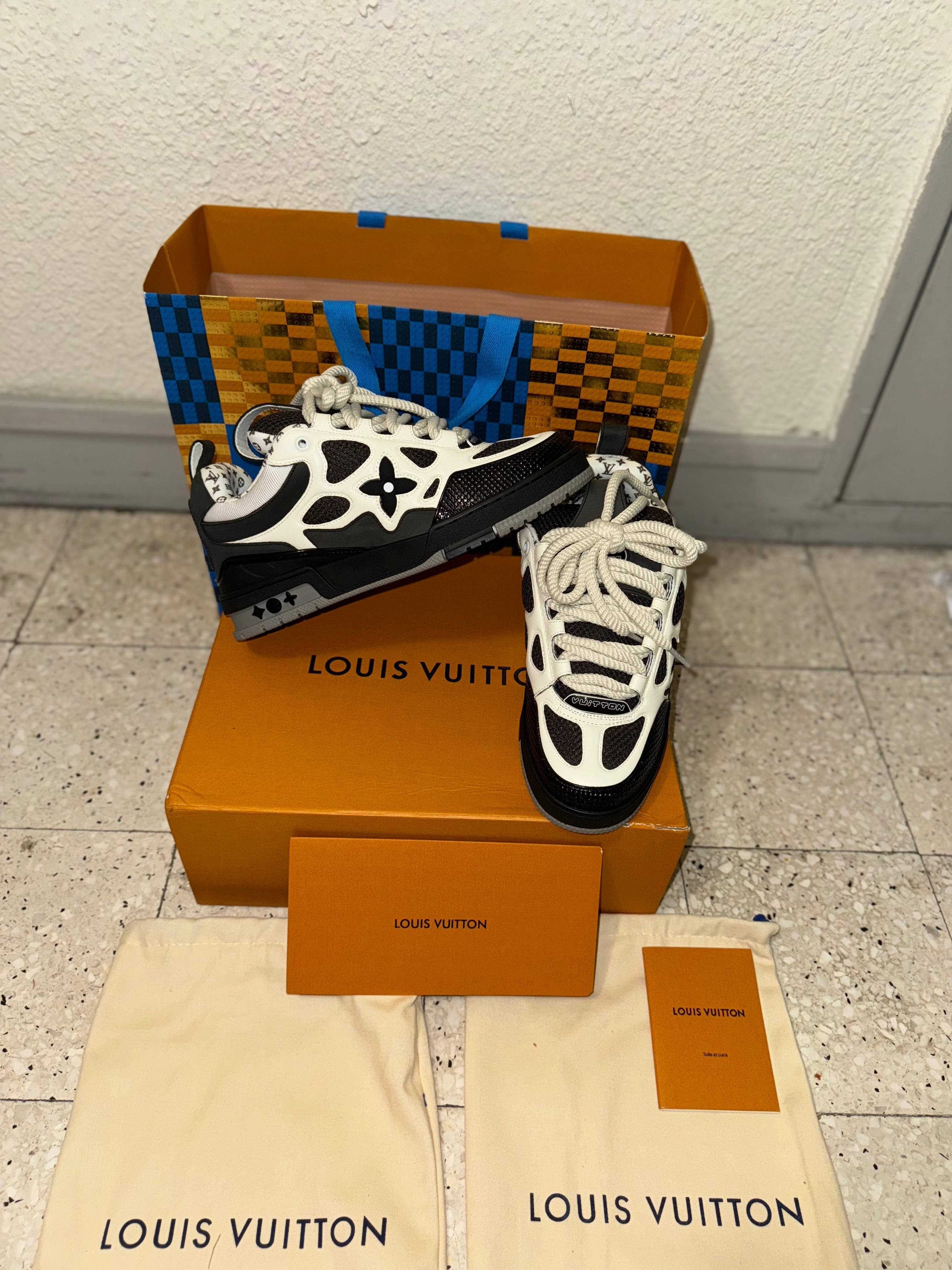 Sneakers Lv Skate grey facture