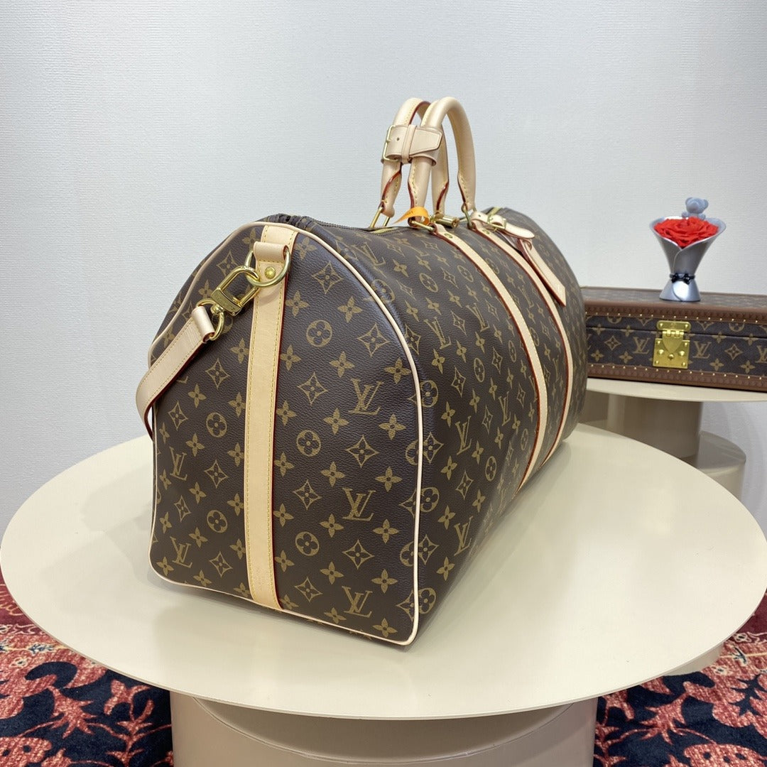 Sac keepall 55 toile monogram facture