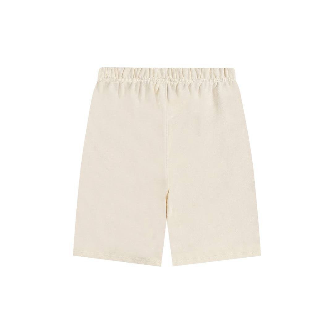 Short beige à petit logo ami de cœur beige