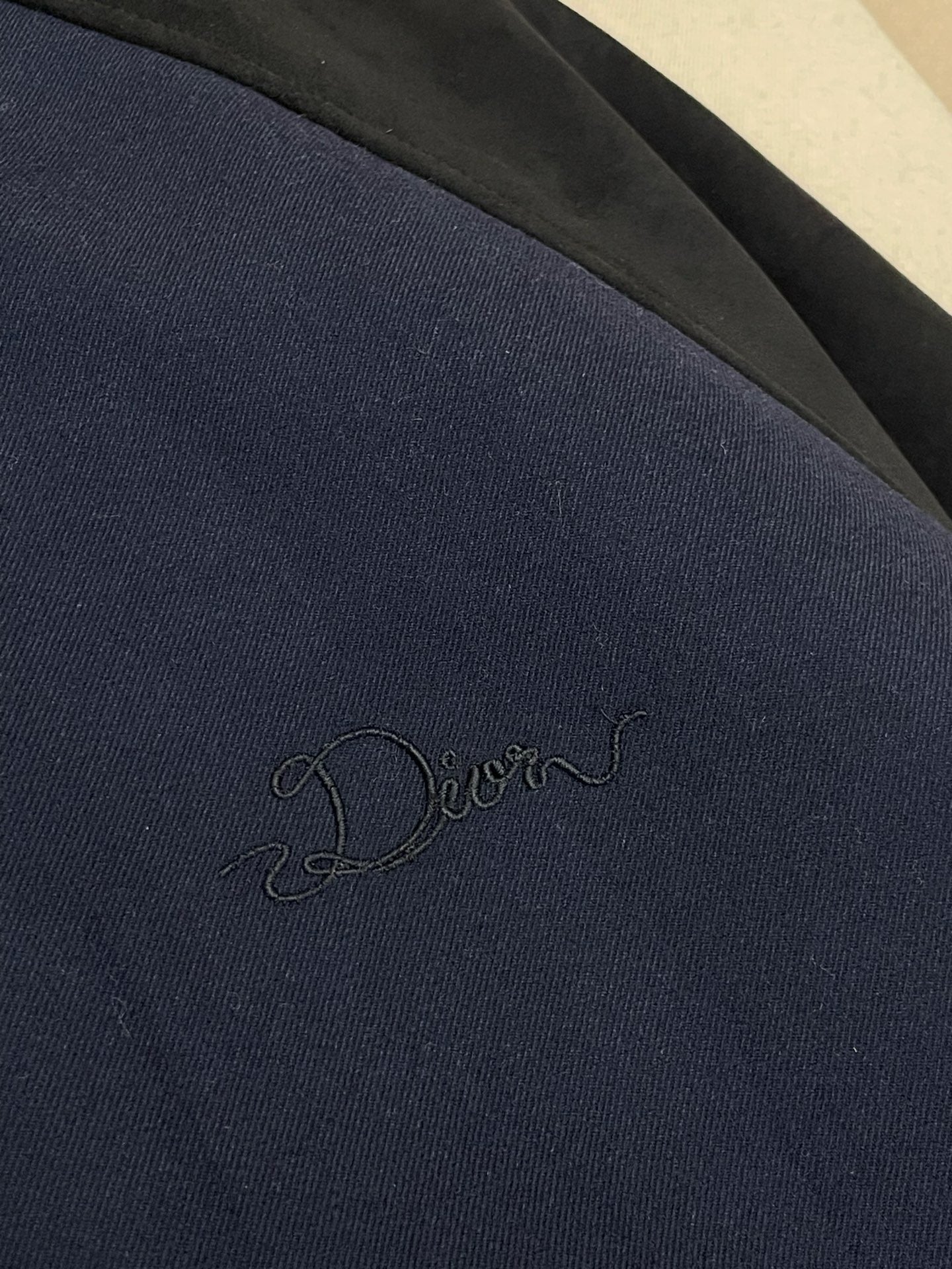 Blouson CD Varsity cuir d’agneau