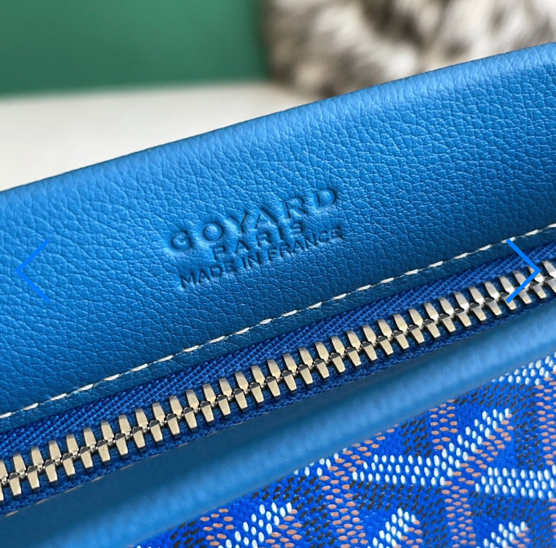 Pochette conti blue facture