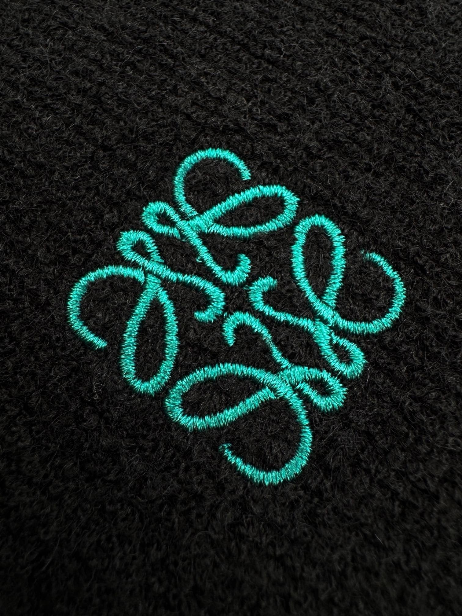 Sweat à capuche en laine Loew bleu nuit 10/10