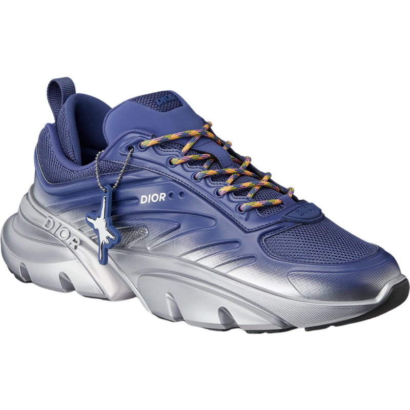 Sneaker B44 Blade Maille technique bleu argenté tissu technique