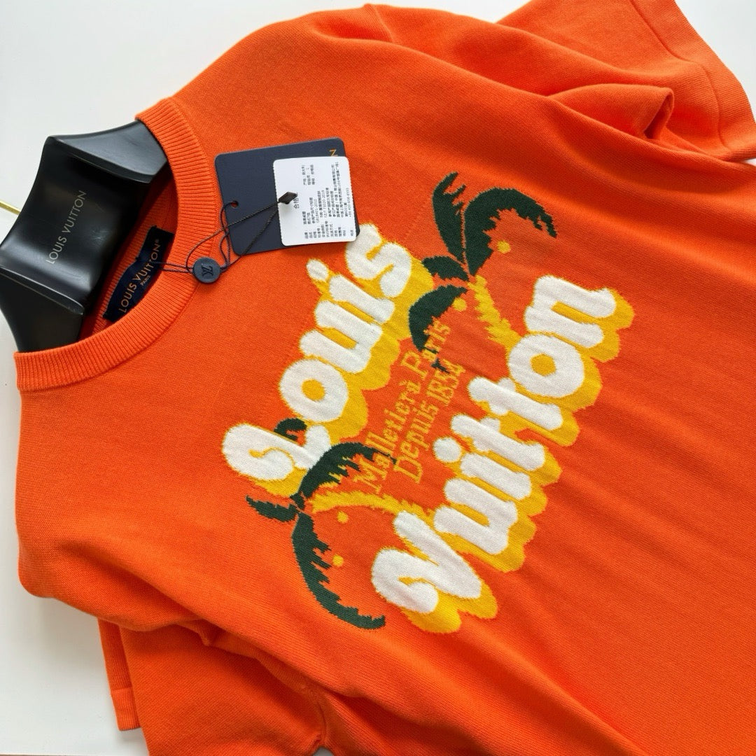 Tee-shirt lv manches courtes en coton