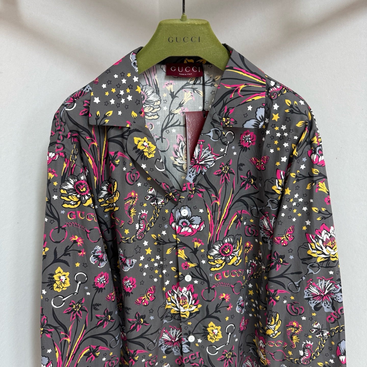 GG floral punk print floral shirt